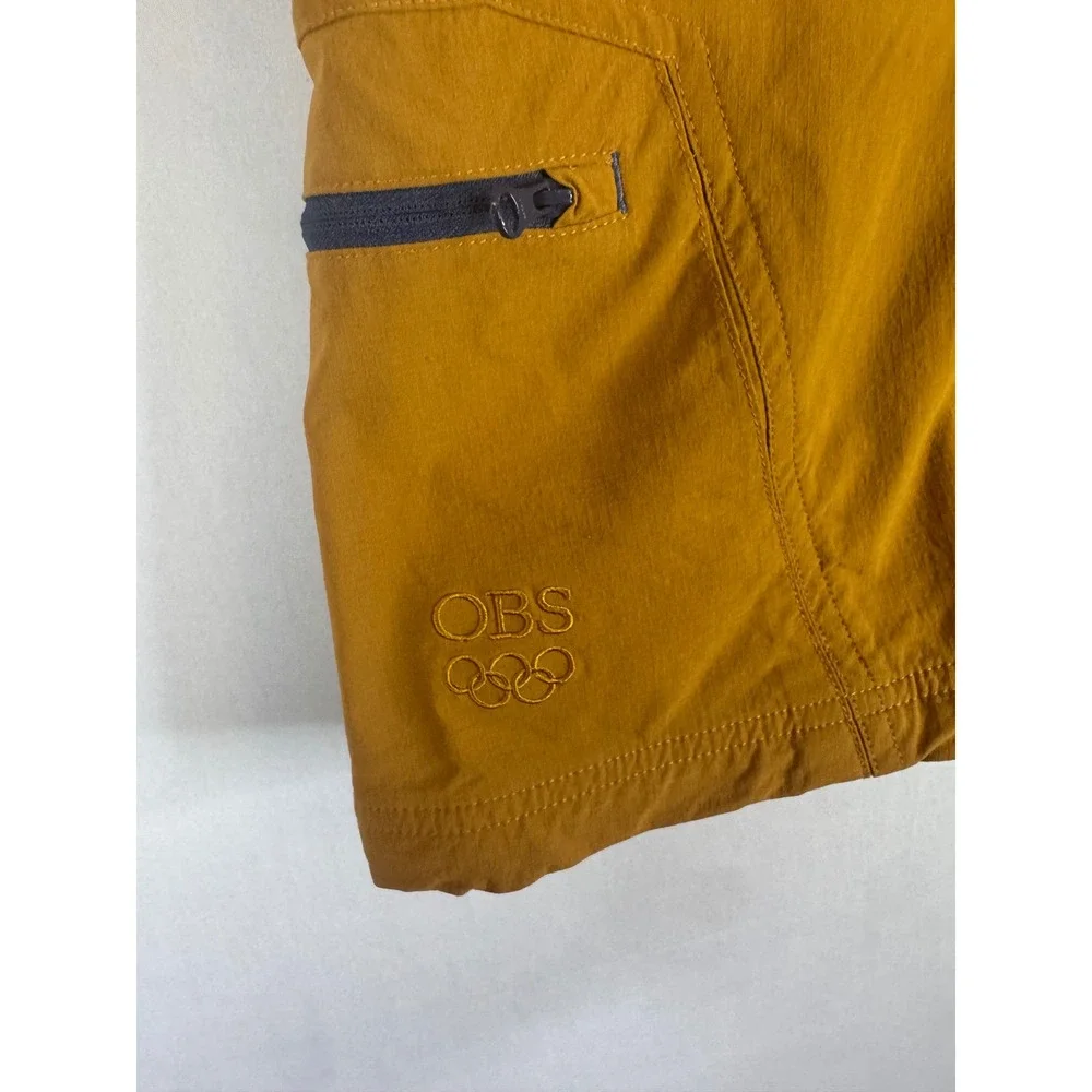 Helly Hansen OBS Olympic Broadcasting Services Mens Shorts Mustard Yellow Size M